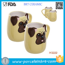 Gros Quirky Dog Cup tasse en céramique